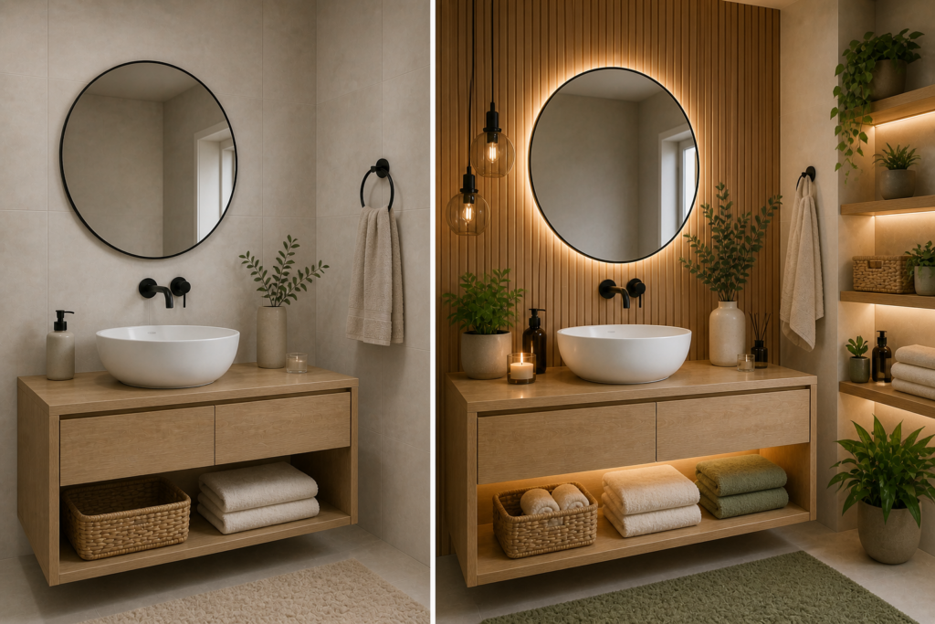 Z nudné koupelny na designový sen: proměna, kterou zvládnete za víkend