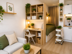Proměna malé garsonky: DIY řešení, která šetří místo