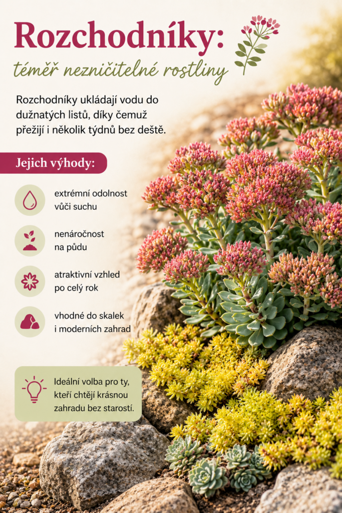 Jak mít krásnou zahradu i bez každodenní péče: rostliny, které zvládnou sucho