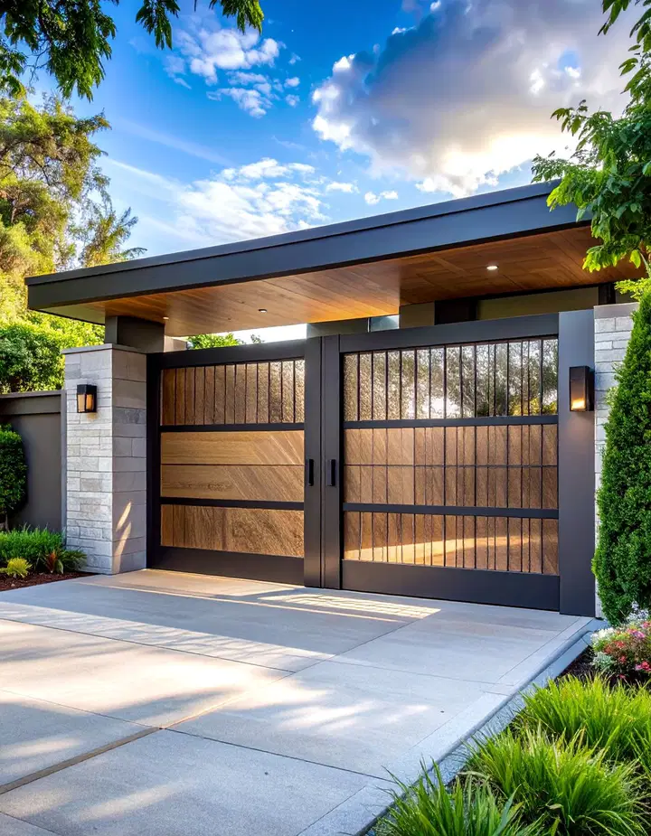 Designové inspirace pro moderní posuvné brány k rodinným domům