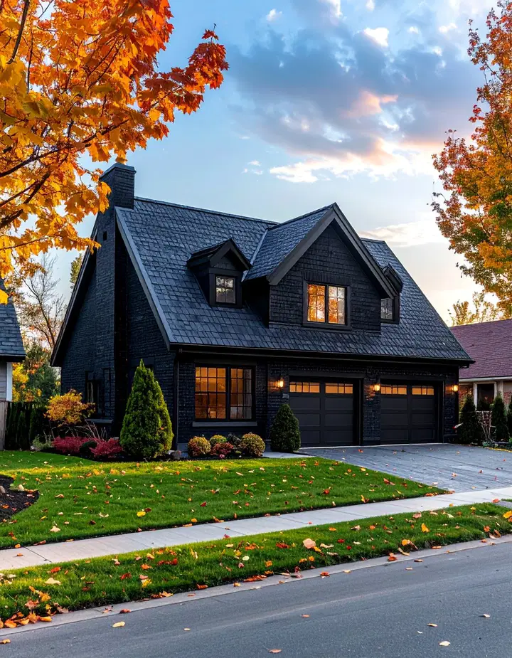 Černá cihla v exteriéru: nadčasová elegance pro moderní domov