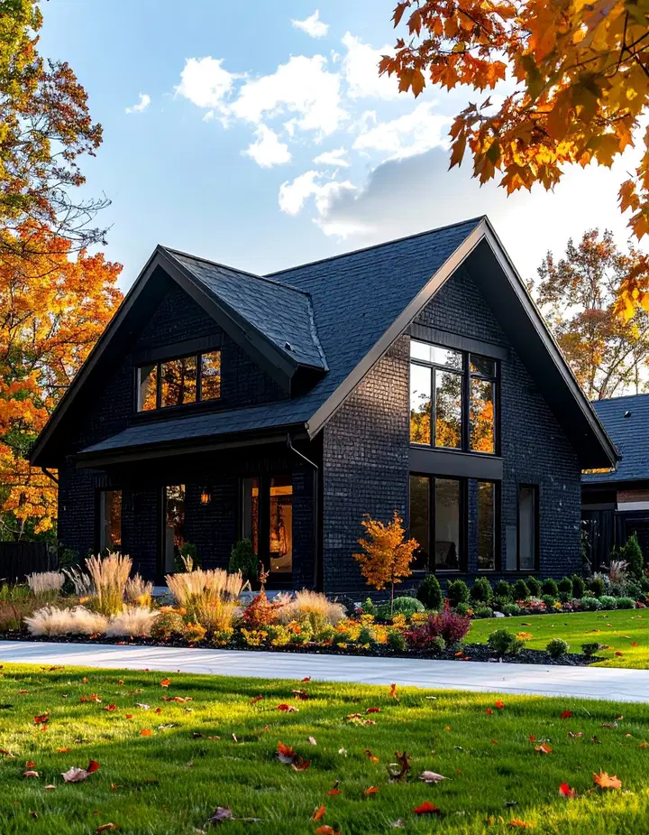 Černá cihla v exteriéru: nadčasová elegance pro moderní domov