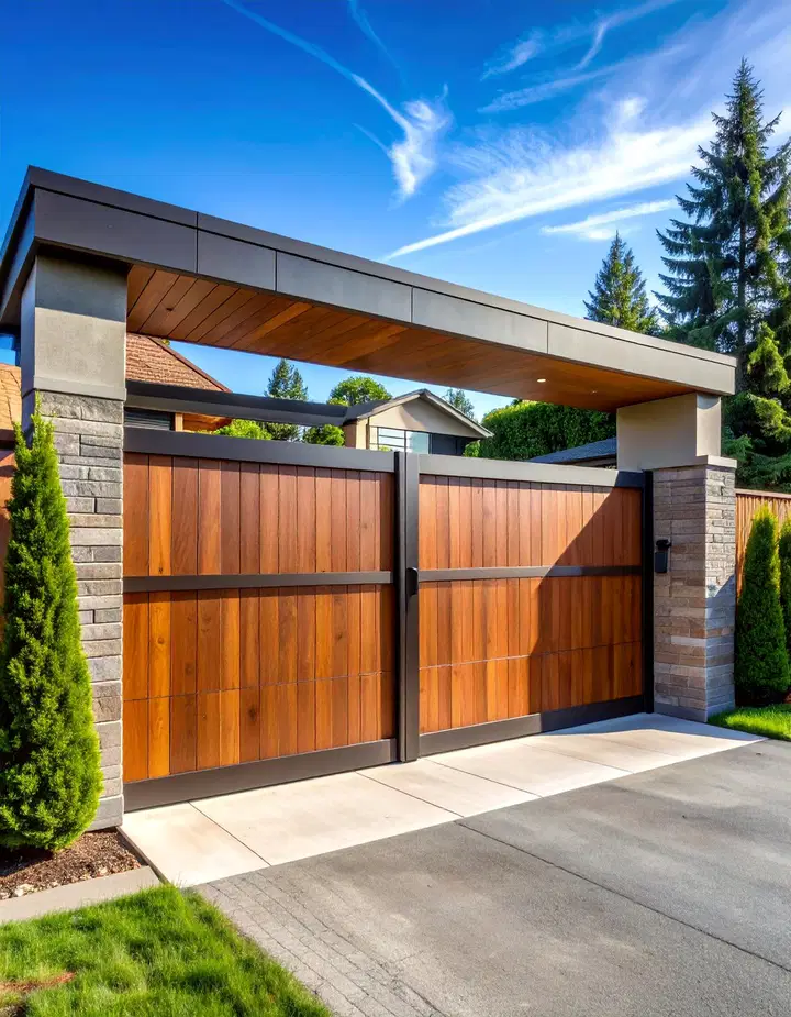 Designové inspirace pro moderní posuvné brány k rodinným domům