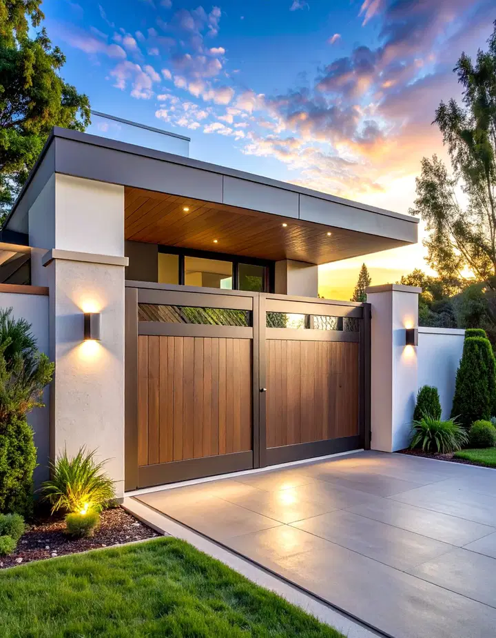Designové inspirace pro moderní posuvné brány k rodinným domům