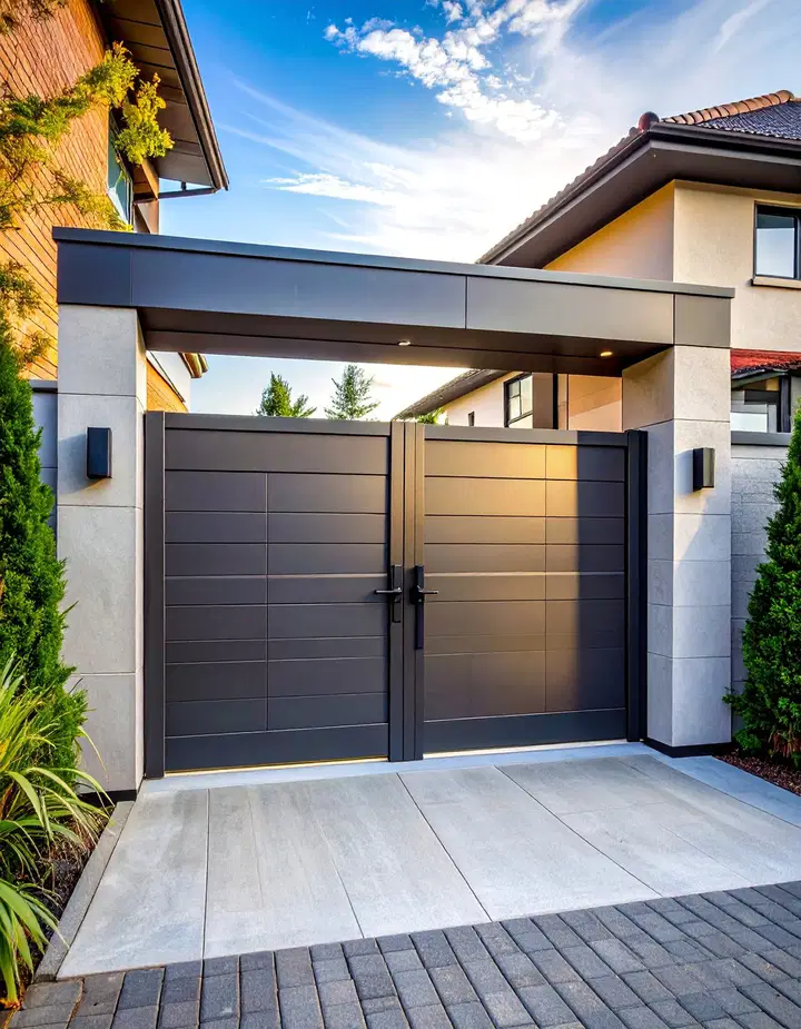 Designové inspirace pro moderní posuvné brány k rodinným domům