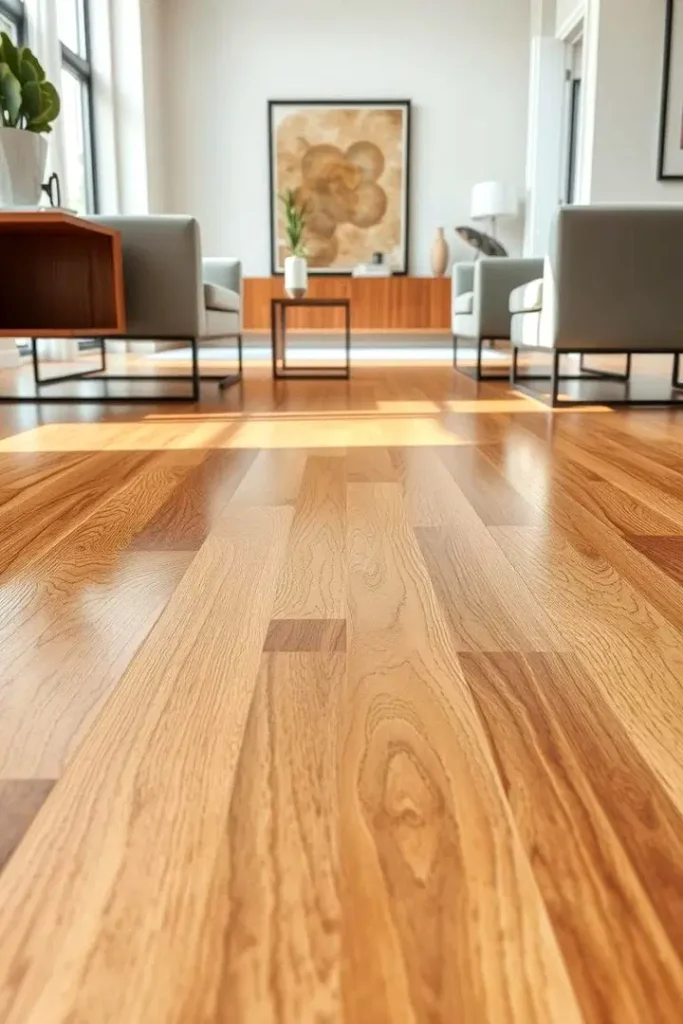 Krásné dřevěné podlahy do obýváku: stylová inspirace domu