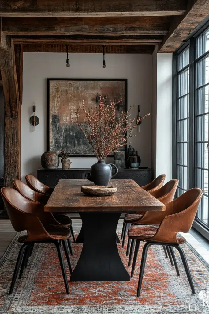 Moderní vintage jídelny plné elegance a osobitého kouzla