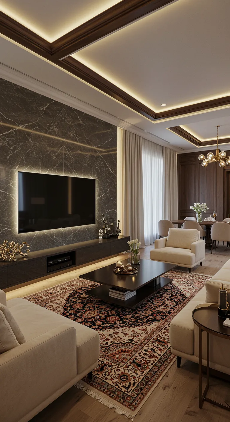 Luxusní TV stěny, které promění obývací pokoj v elegantní a dechberoucí prostor