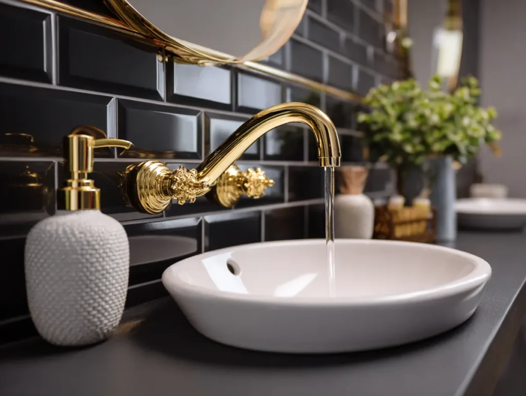 Elegantní inspirace pro černou koupelnu, která působí luxusně, moderně a nezapomenutelně