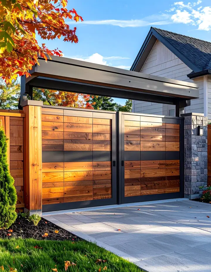 Designové inspirace pro moderní posuvné brány k rodinným domům