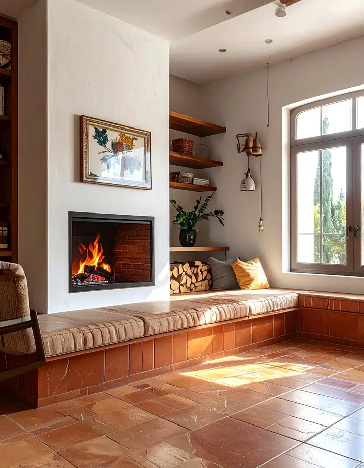 Španělský krb jako srdce interiéru: teplo, elegance a jižanská atmosféra
