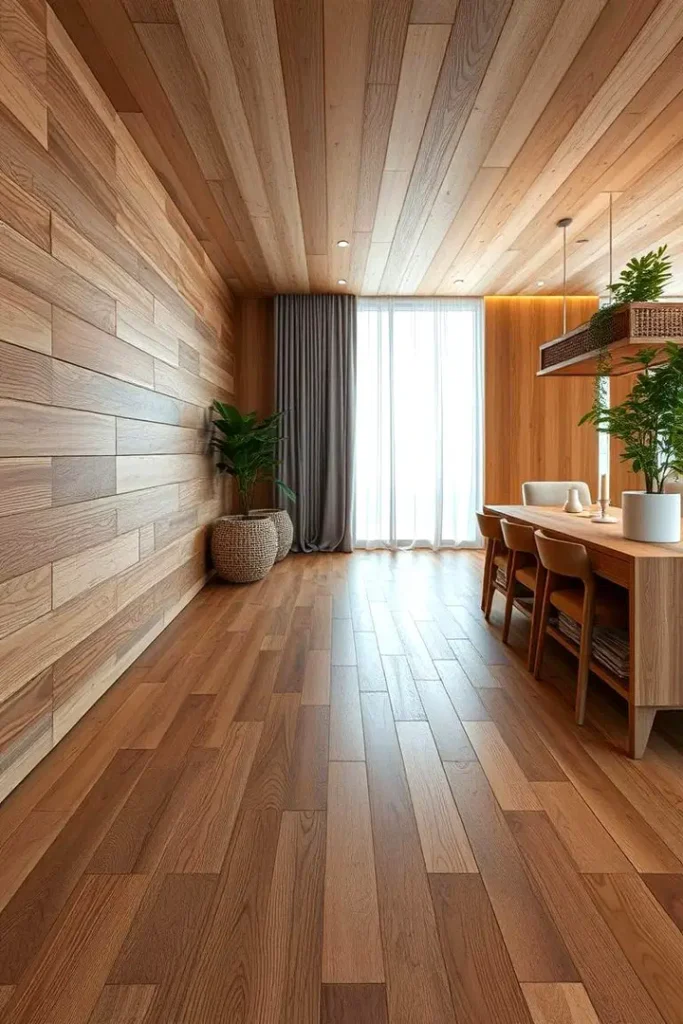 Krásné dřevěné podlahy do obýváku: stylová inspirace domu