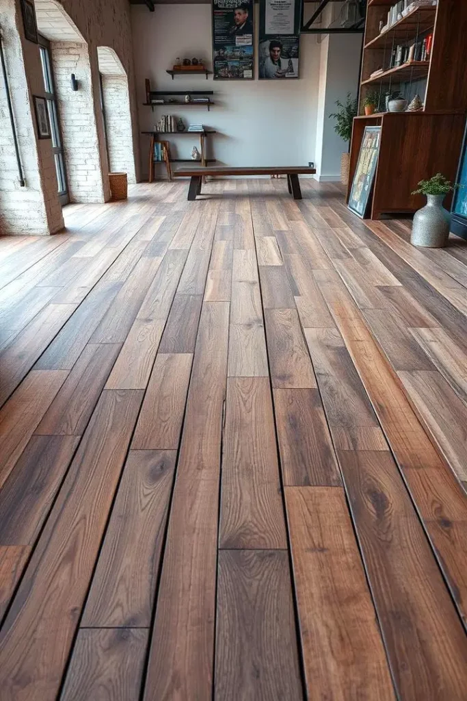 Krásné dřevěné podlahy do obýváku: stylová inspirace domu