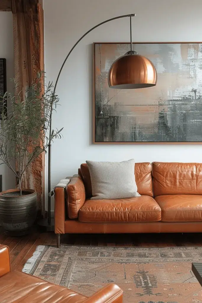Inspirace pro obývací pokoj ve stylu wabi-sabi