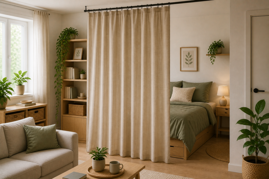 Proměna malé garsonky: DIY řešení, která šetří místo