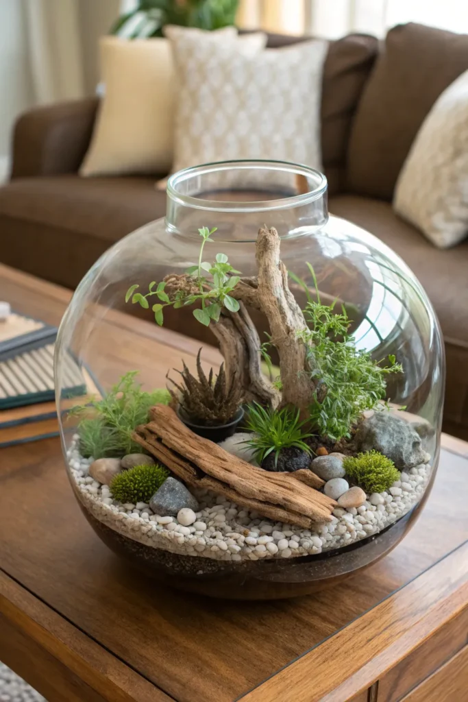DIY inspirace na originální květináče z naplaveného dřeva, které vnesou do domova přírodní krásu