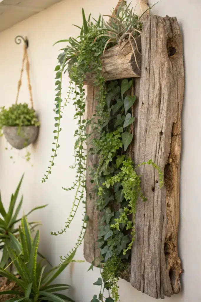 DIY inspirace na originální květináče z naplaveného dřeva, které vnesou do domova přírodní krásu