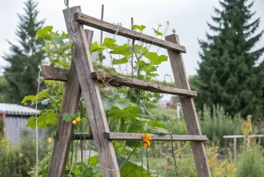 Originální opory pro dýně, které budou ozdobou zahrady