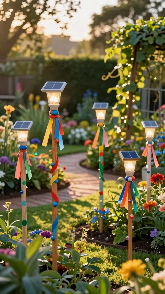 Elegantní a kreativní solární dekorace, které promění vaši zahradu v kouzelné místo