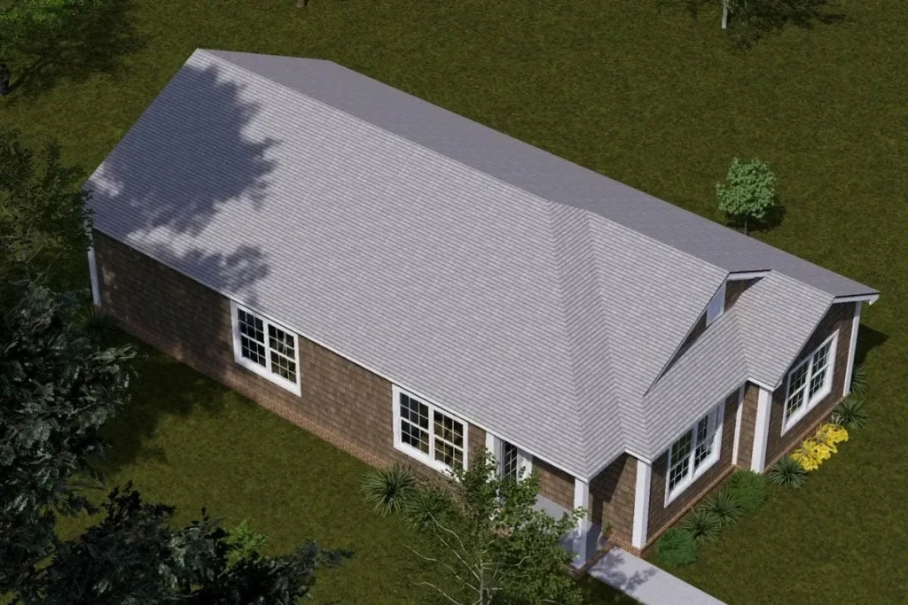 Kompaktní bungalov pro úzký pozemek se 3 ložnicemi 