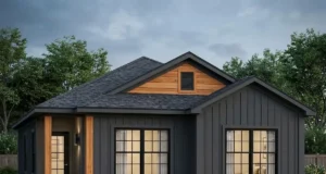 Kompaktní bungalov pro úzký pozemek se 3 ložnicemi