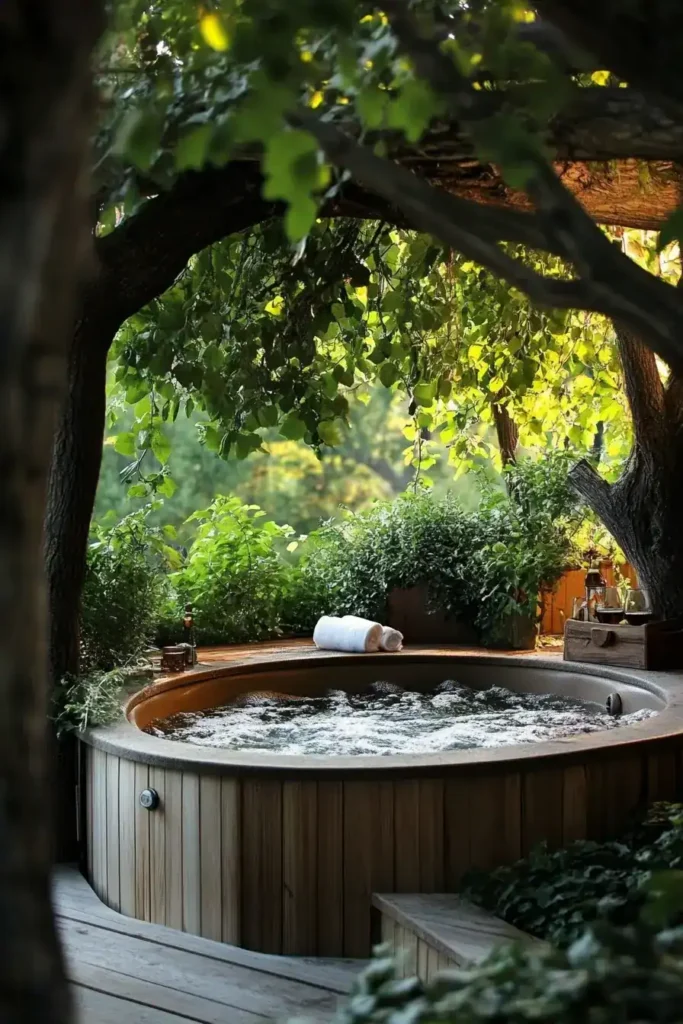 Proměňte zahradní vířivku v soukromé wellness zákoutí