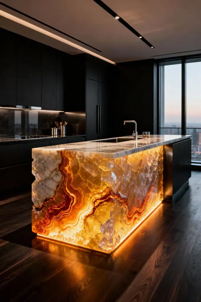 Luxus, který začíná u povrchu: Inspirace pro kuchyně z ušlechtilých materiálů