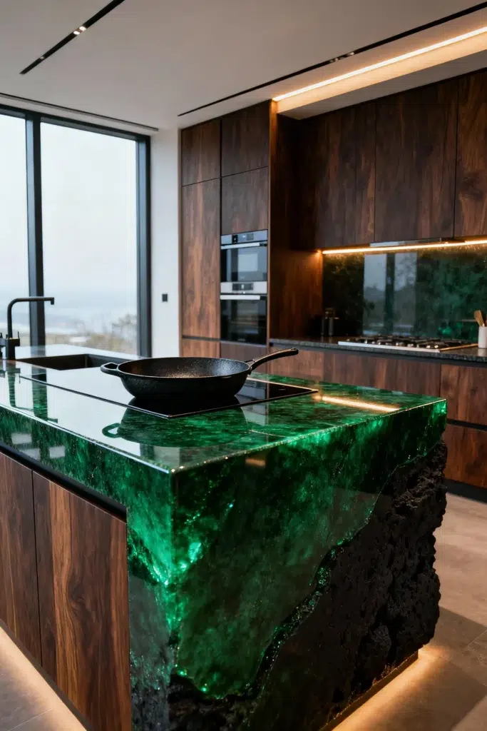 Luxus, který začíná u povrchu: Inspirace pro kuchyně z ušlechtilých materiálů