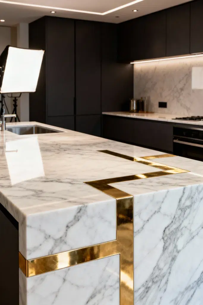 Luxus, který začíná u povrchu: Inspirace pro kuchyně z ušlechtilých materiálů