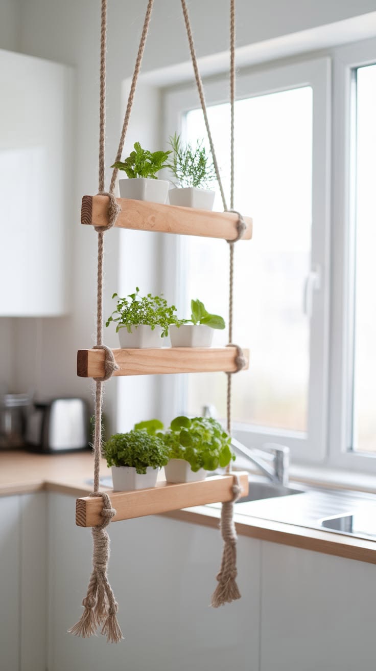 Dřevěné DIY závěsné dekorace, které promění každý kout v útulné místo