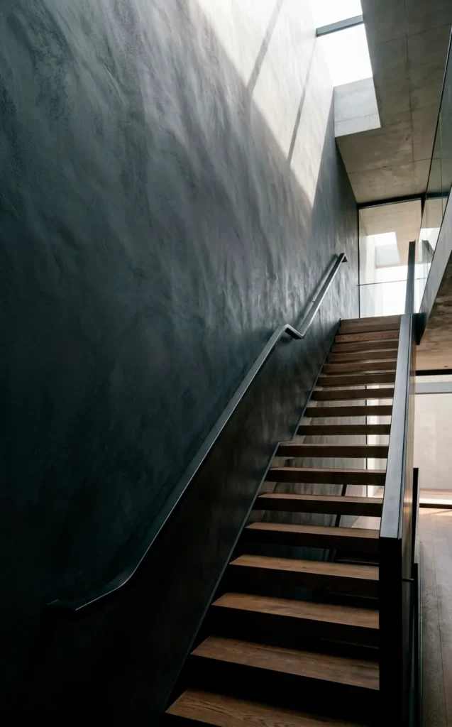 Minimalistické schodiště: inspirace pro elegantní stěny a moderní vstupní prostor