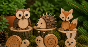DIY dřevěná zvířátka: jednoduché tvoření z přírodních materiálů