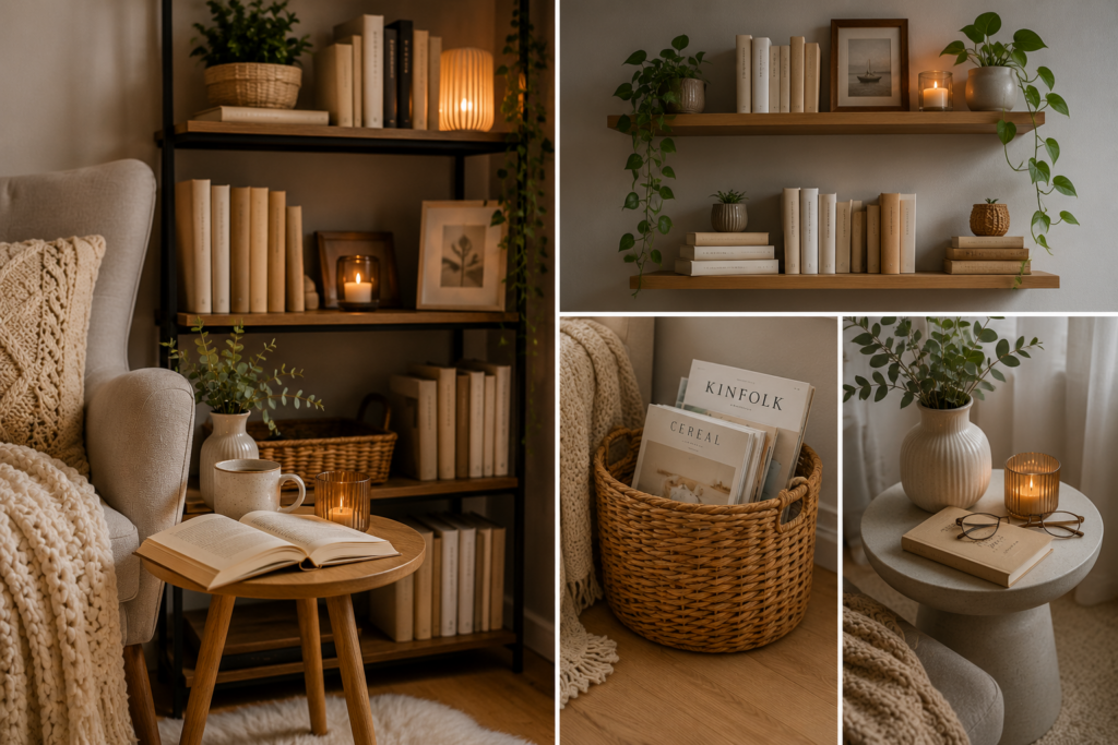 DIY čtecí koutek: malý útulný prostor, který promění celý byt