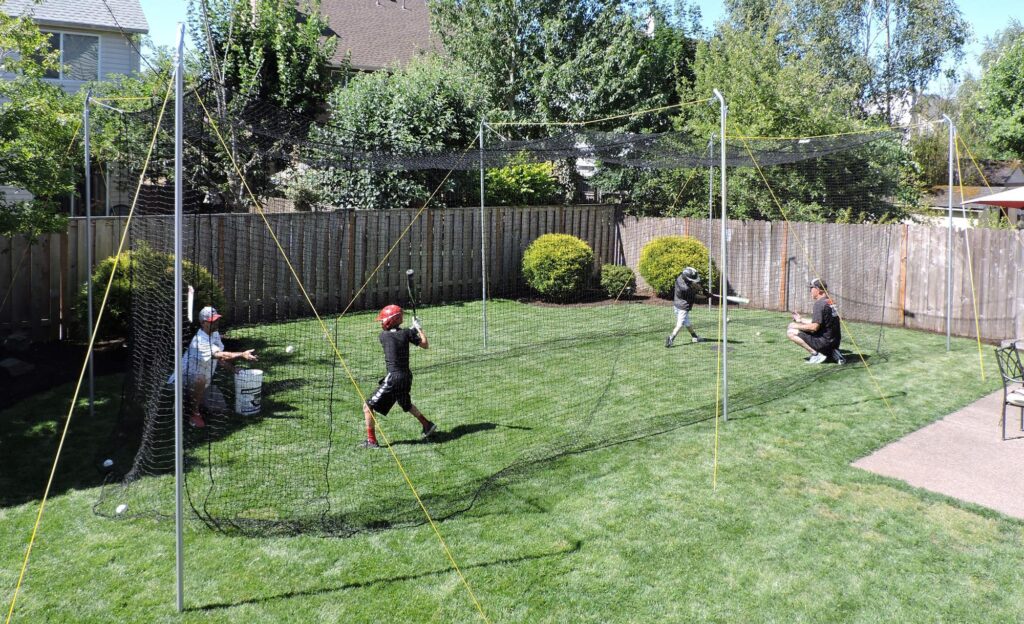 Baseballová pálkařská klec na zahradě: Inspirace pro domácí trénink