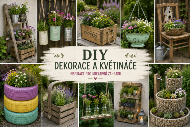 DIY dekorace a květináče: Inspirace pro kreativní zahradu