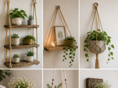 Dřevěné DIY závěsné dekorace, které promění každý kout v útulné místo