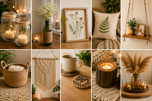 DIY dekorace, které promění váš domov za pár korun