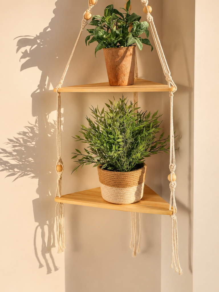 Dřevěné DIY závěsné dekorace, které promění každý kout v útulné místo
