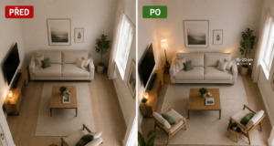 Vzorec pro malý obývací pokoj: designérský trik, díky kterému bude působit mnohem větší