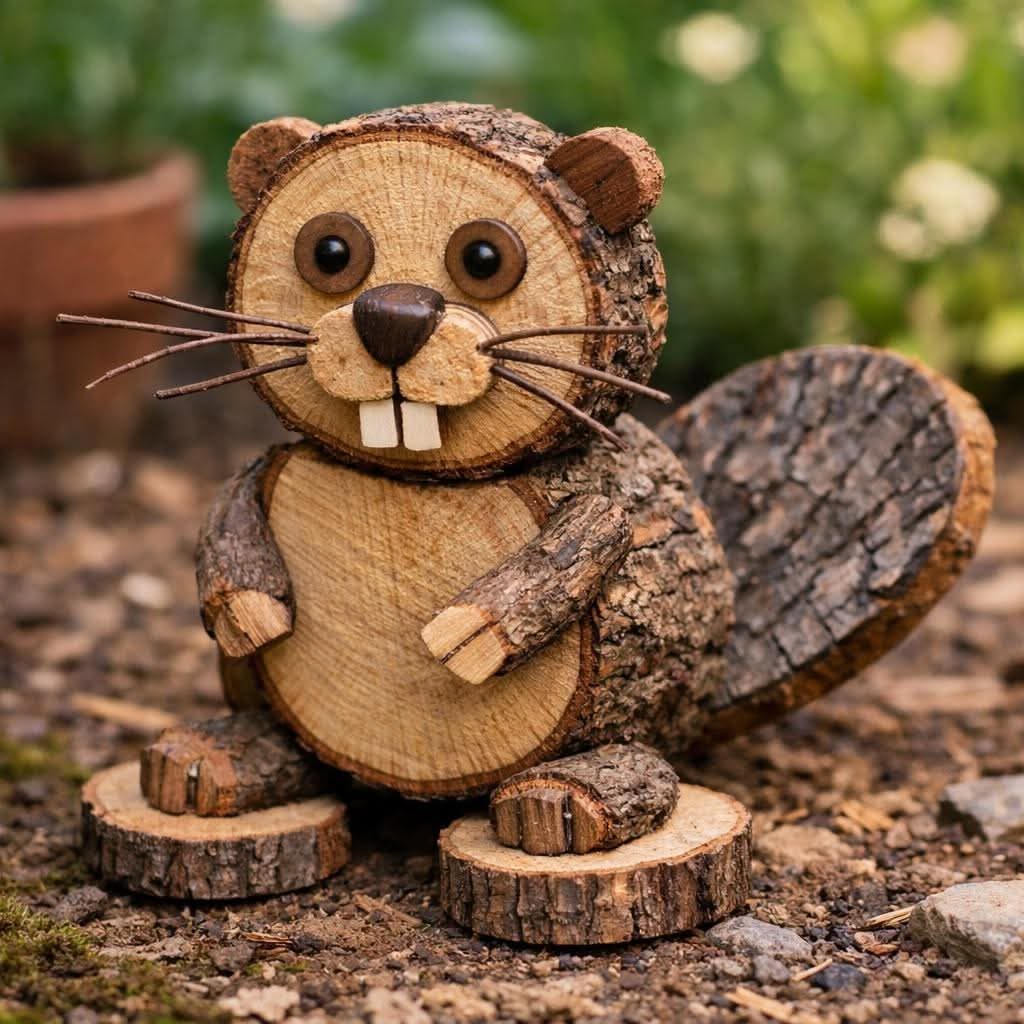 DIY dřevěná zvířátka: jednoduché tvoření z přírodních materiálů