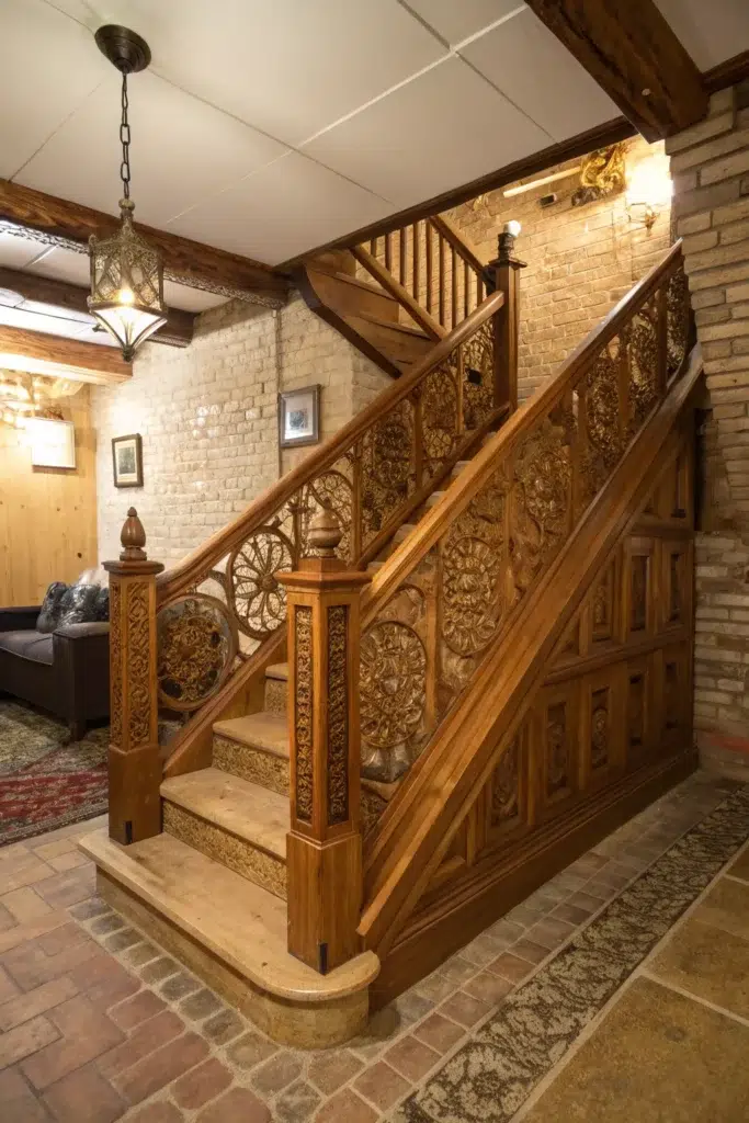Inspirace pro krásnější zábradlí ke schodům do sklepa