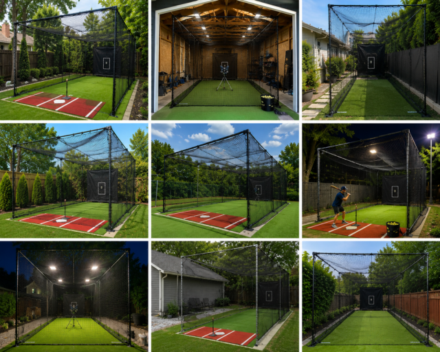 Baseballová pálkařská klec na zahradě: Inspirace pro domácí trénink