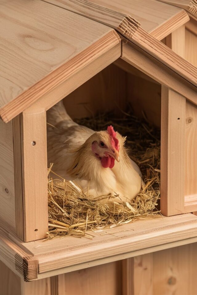 30 DIY snáškových hnízd pro slepice, která si snadno vyrobíte