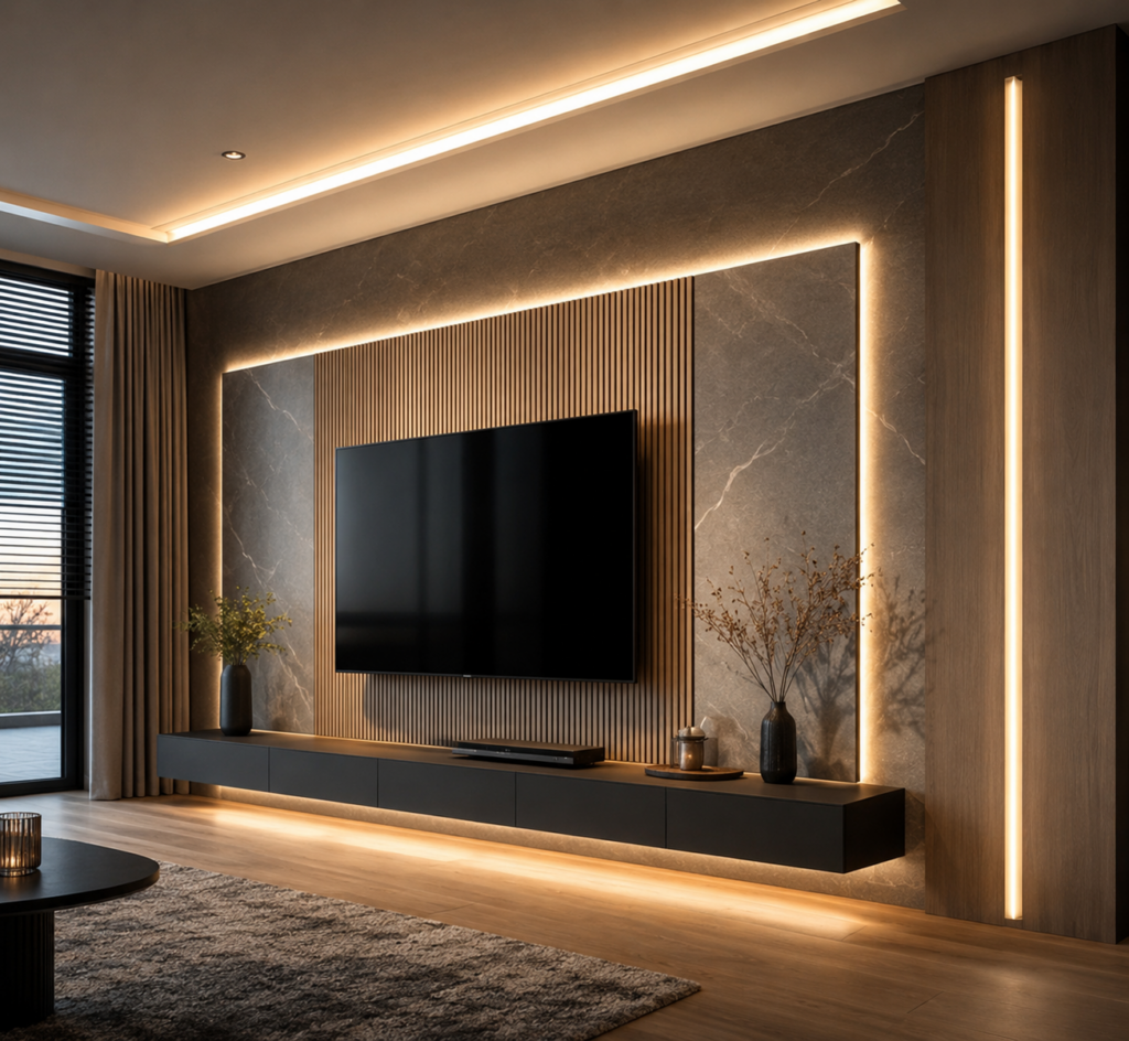 Designové osvětlení interiéru: Inspirace pro moderní obývací pokoj