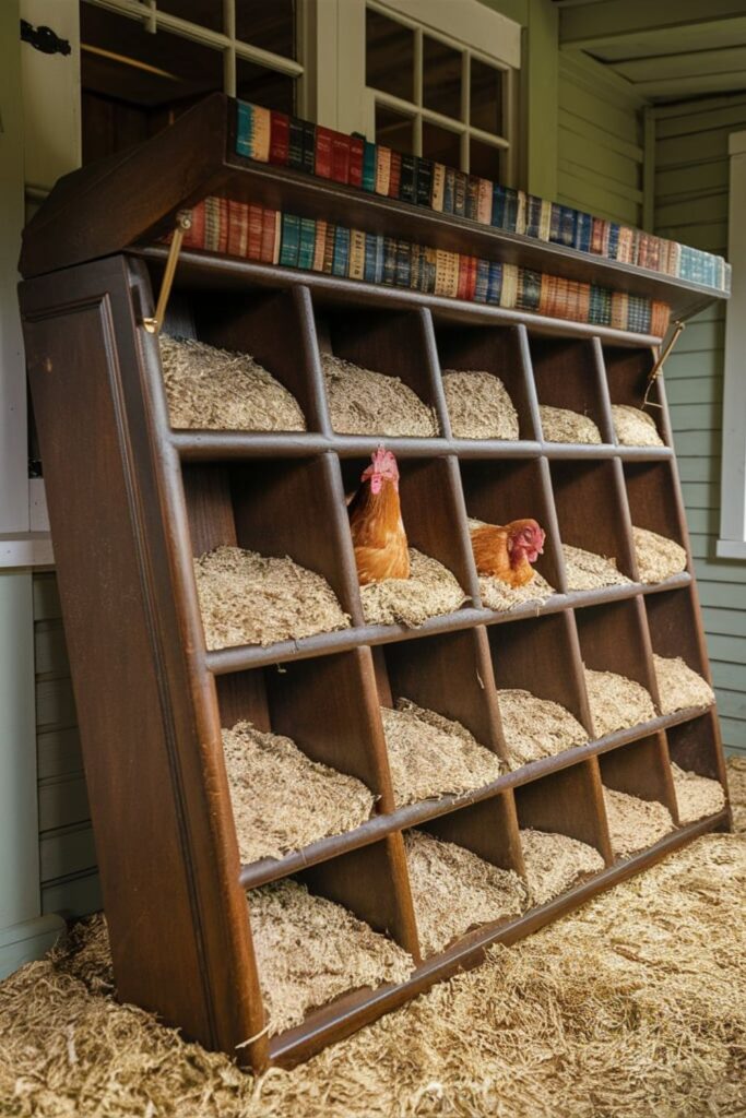 30 DIY snáškových hnízd pro slepice, která si snadno vyrobíte
