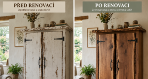PŘED a PO: renovace starého nábytku, který opět září krásou