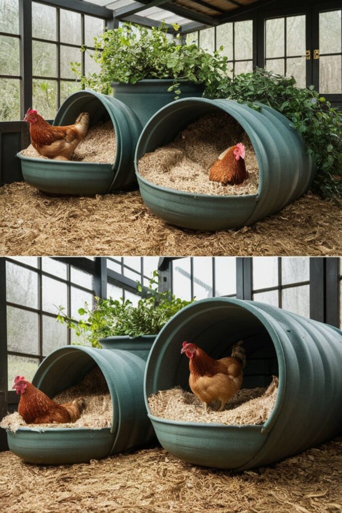 30 DIY snáškových hnízd pro slepice, která si snadno vyrobíte