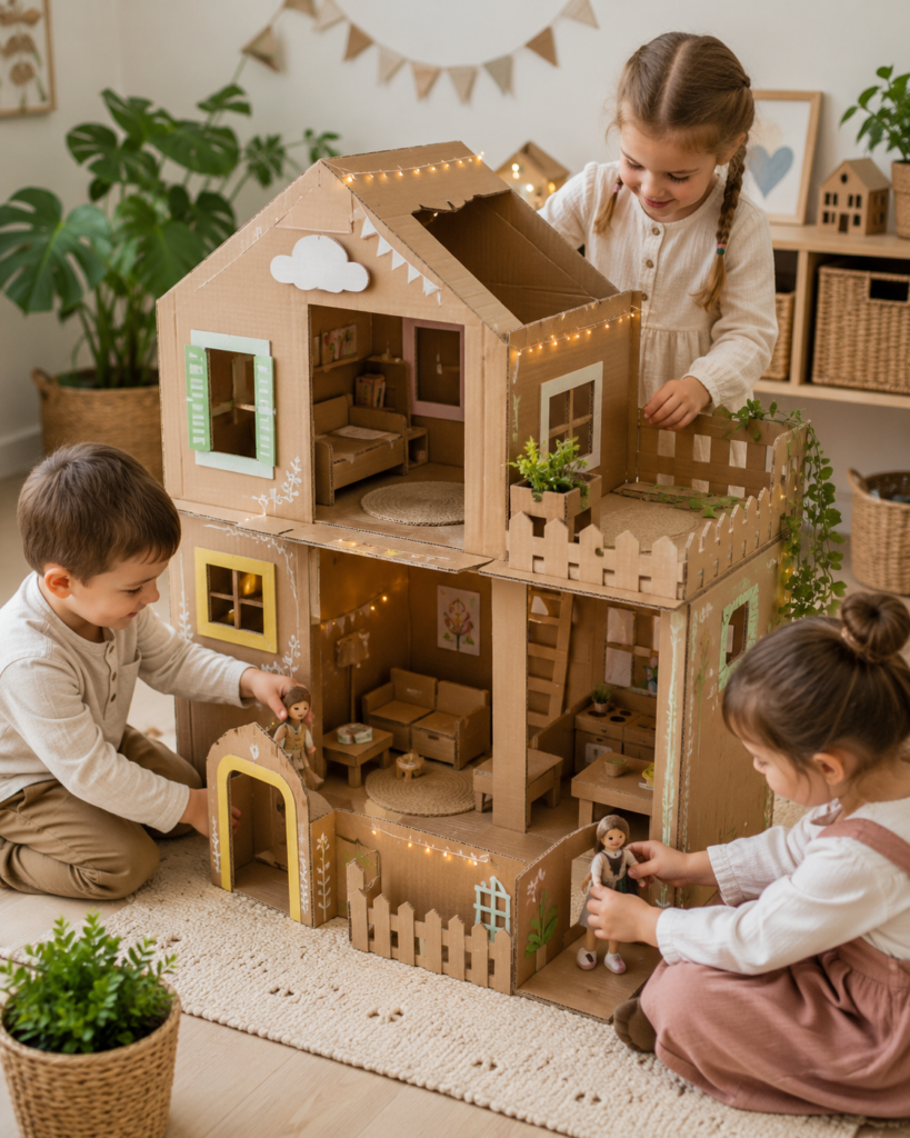 Tvoření z kartonu s dětmi: inspirace na krásné DIY nápady