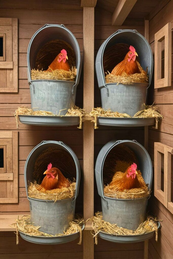 30 DIY snáškových hnízd pro slepice, která si snadno vyrobíte