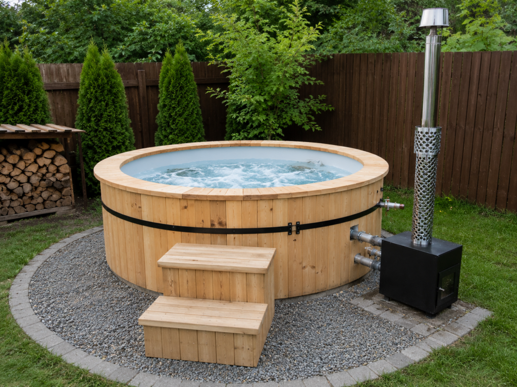 Domácí wellness na zahradě: koupací sud i vířivka